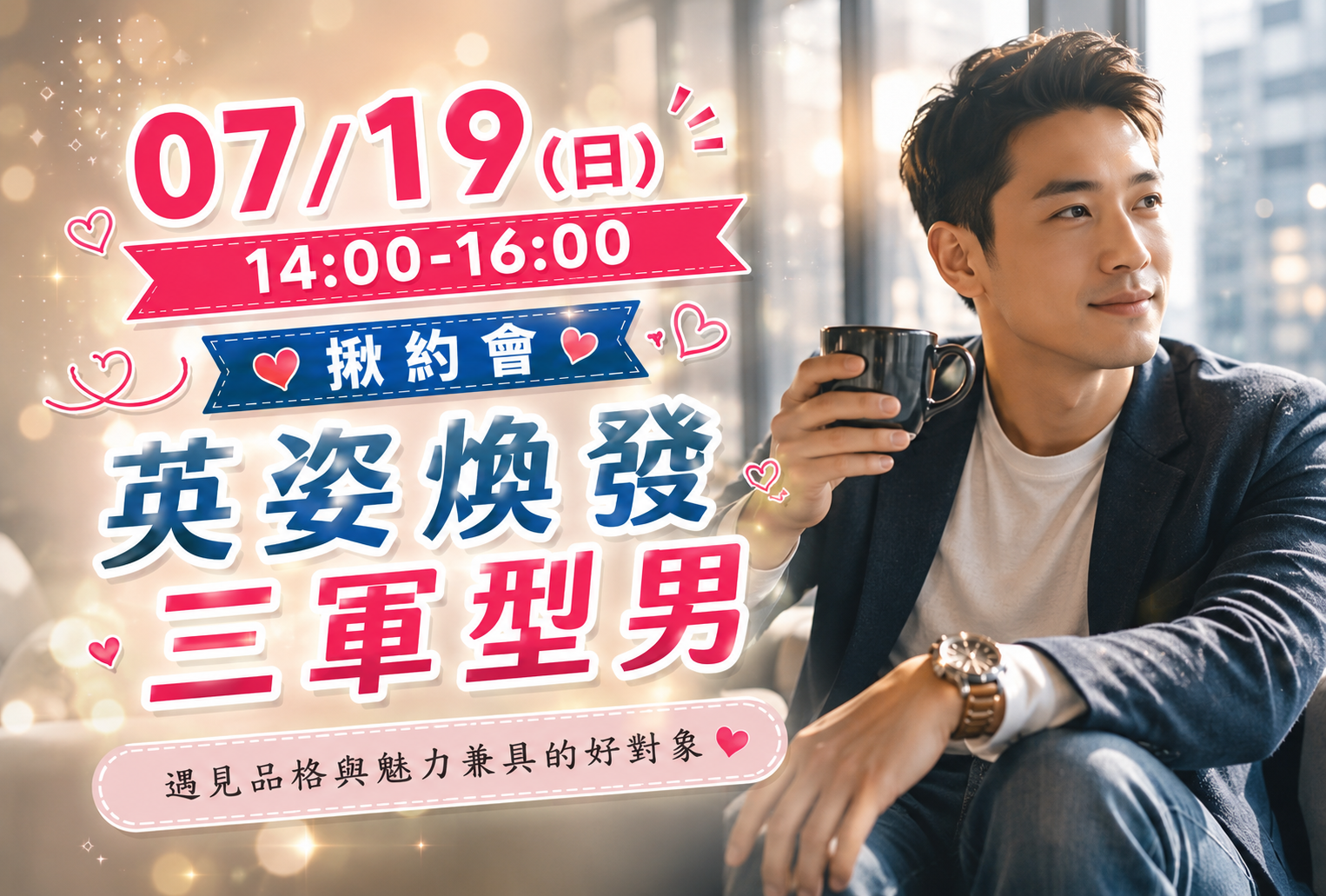 英姿煥發三軍型男